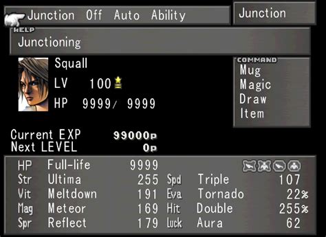 best magic jungtion for each slot ff8|Final Fantasy VIII Magic Junction Guide .